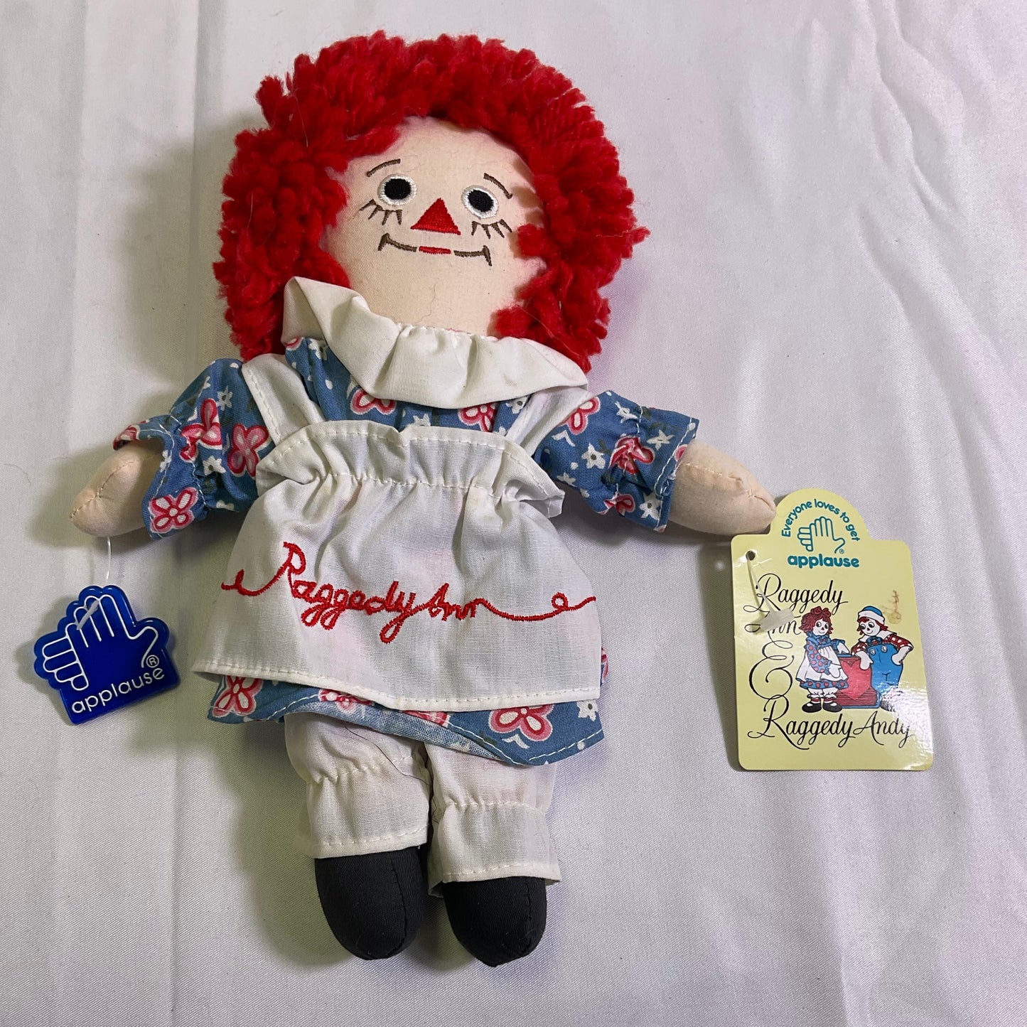 Raggedy Ann Stuffed Doll Produced by Applause Featuring the Classic Red Yarn Hair
