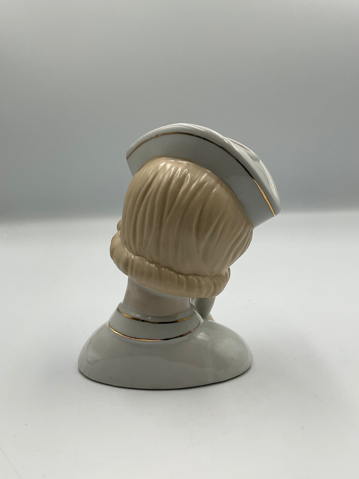 Nippon Nurse Head Vase Planter Red Cross