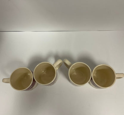 Campbells Tomato Soup Can Style Vintage Ceramic Mugs Coffee Cups Set of Four Quantity 4. Not in original box or packaging