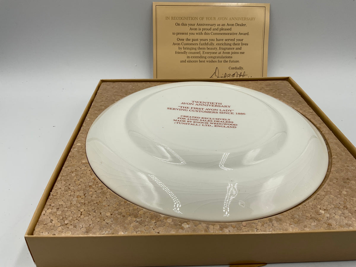 Vintage Collector’s Plate Twentieth Avon Anniversary Plate