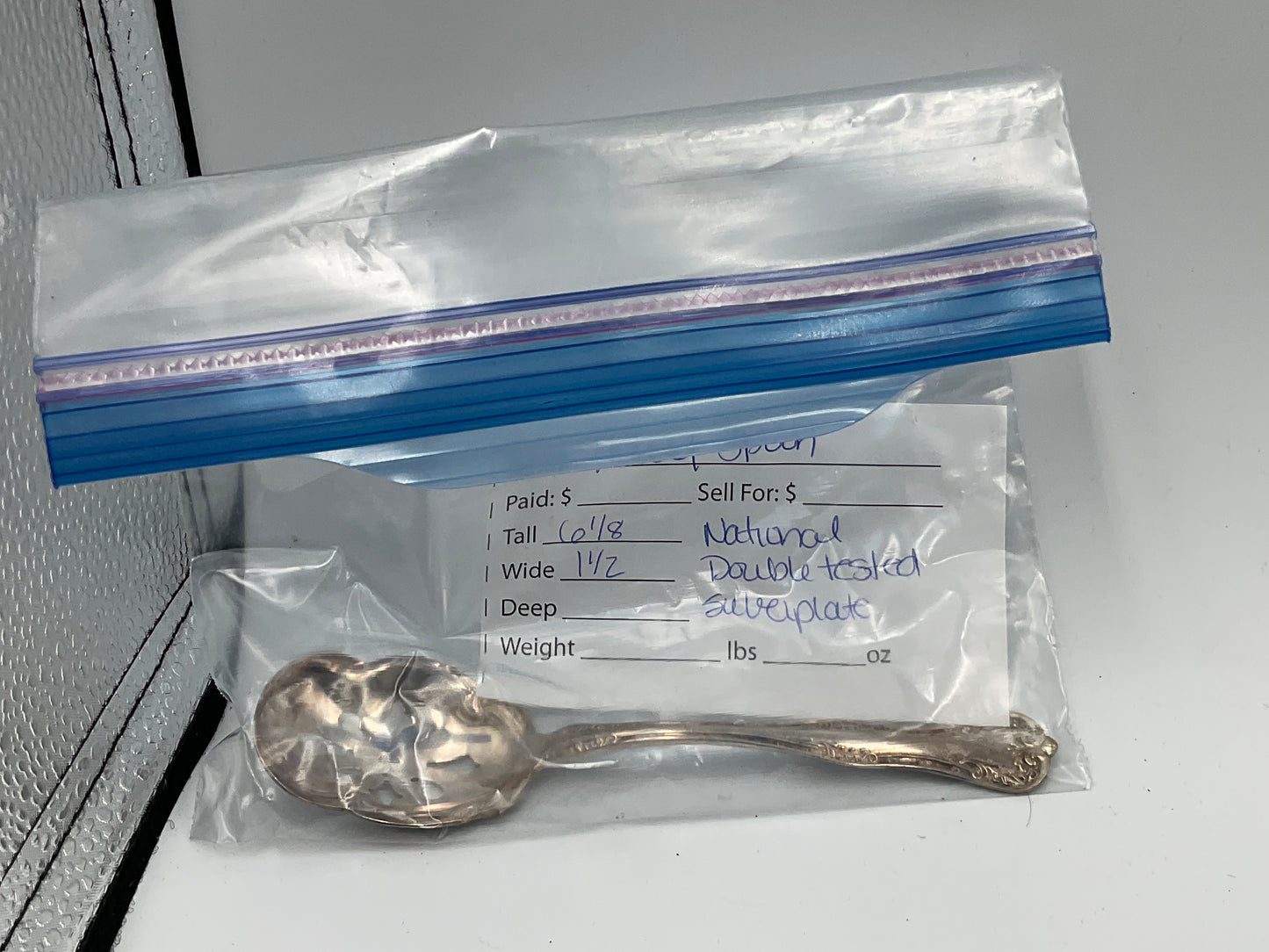 Silver-plated soup spoon