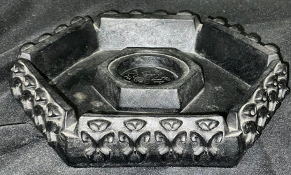 Coco Joe Vintage Lava Rock Petroglyph Lighter Holder and Ashtray