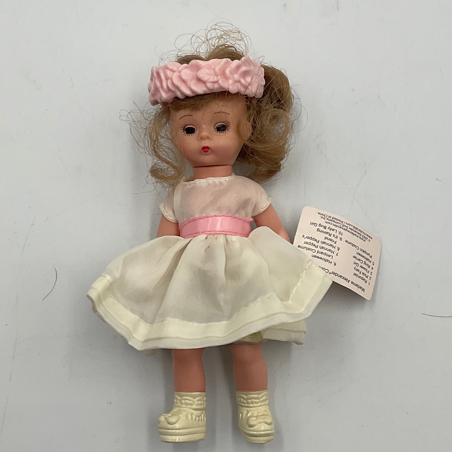 Madame Alexander Vintage 2003 Flower Doll Original Outfit Wrist Tag