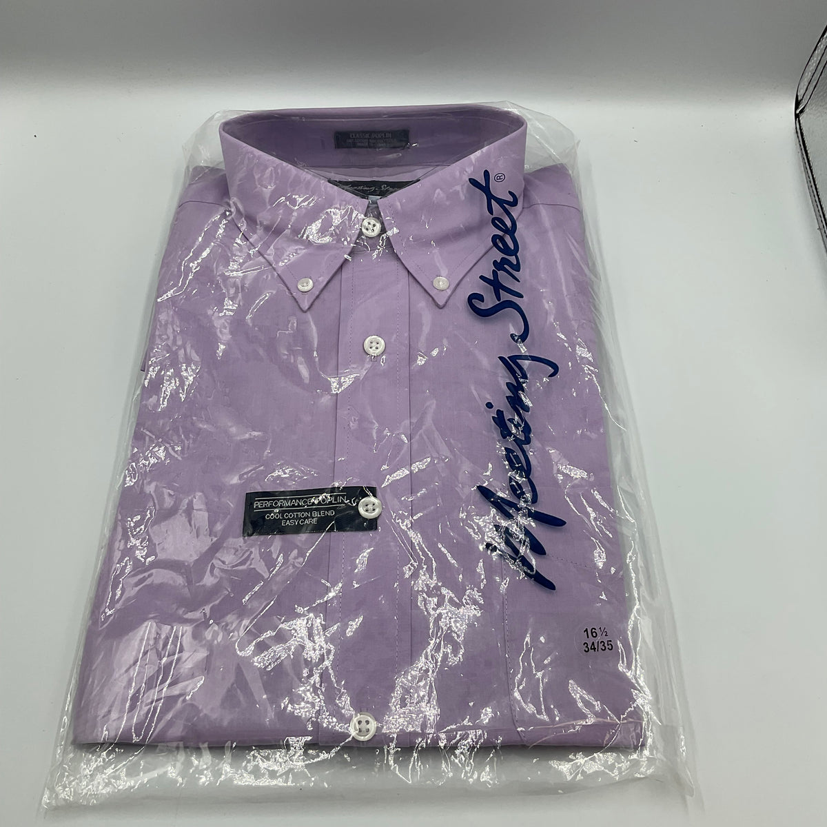 Meeting Street Men's Dress Shirt Size Large 16.5 34/35 New with Tags