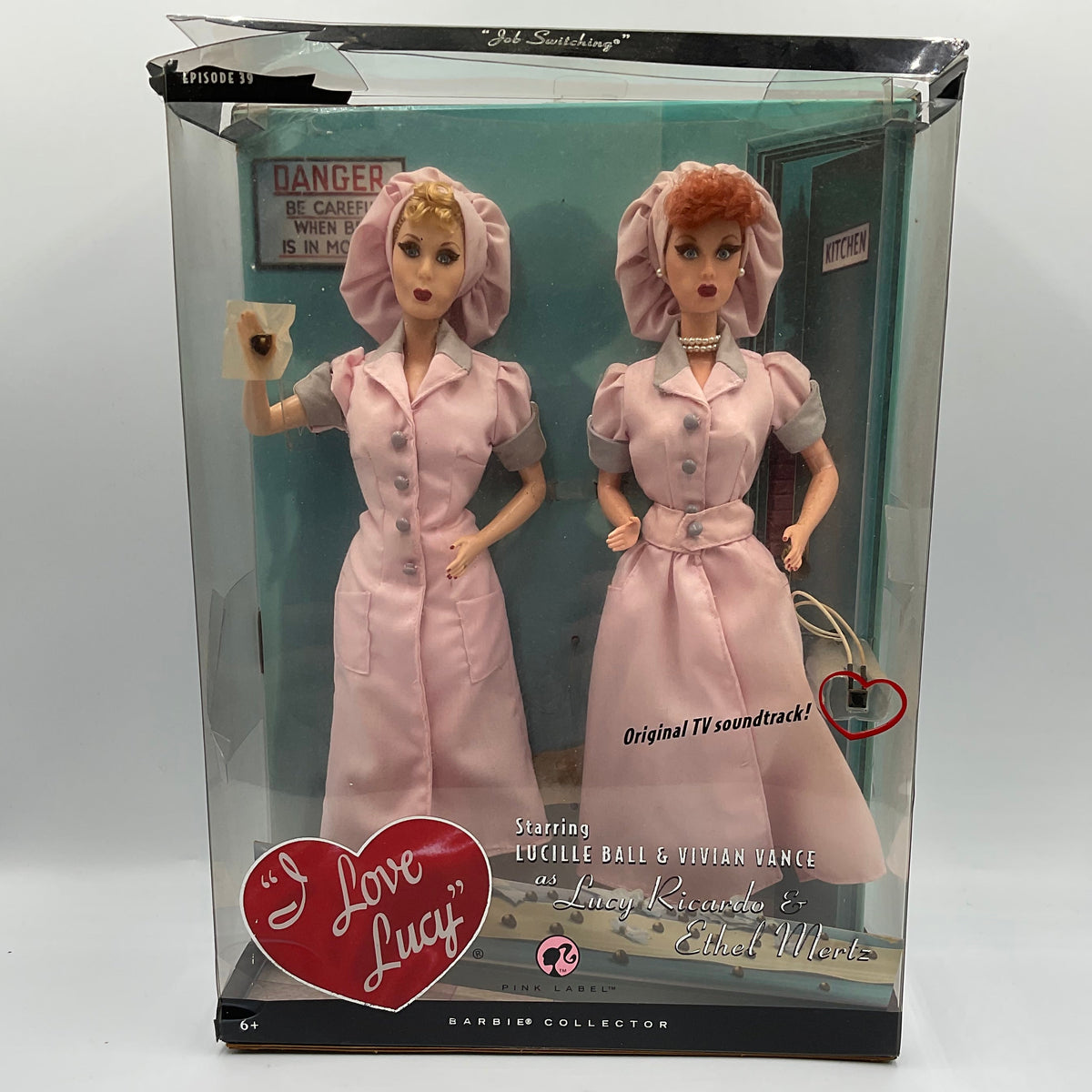 Mattel I Love Lucy Episode 39 Job Switching Lucy & Ethel Doll Gift Set