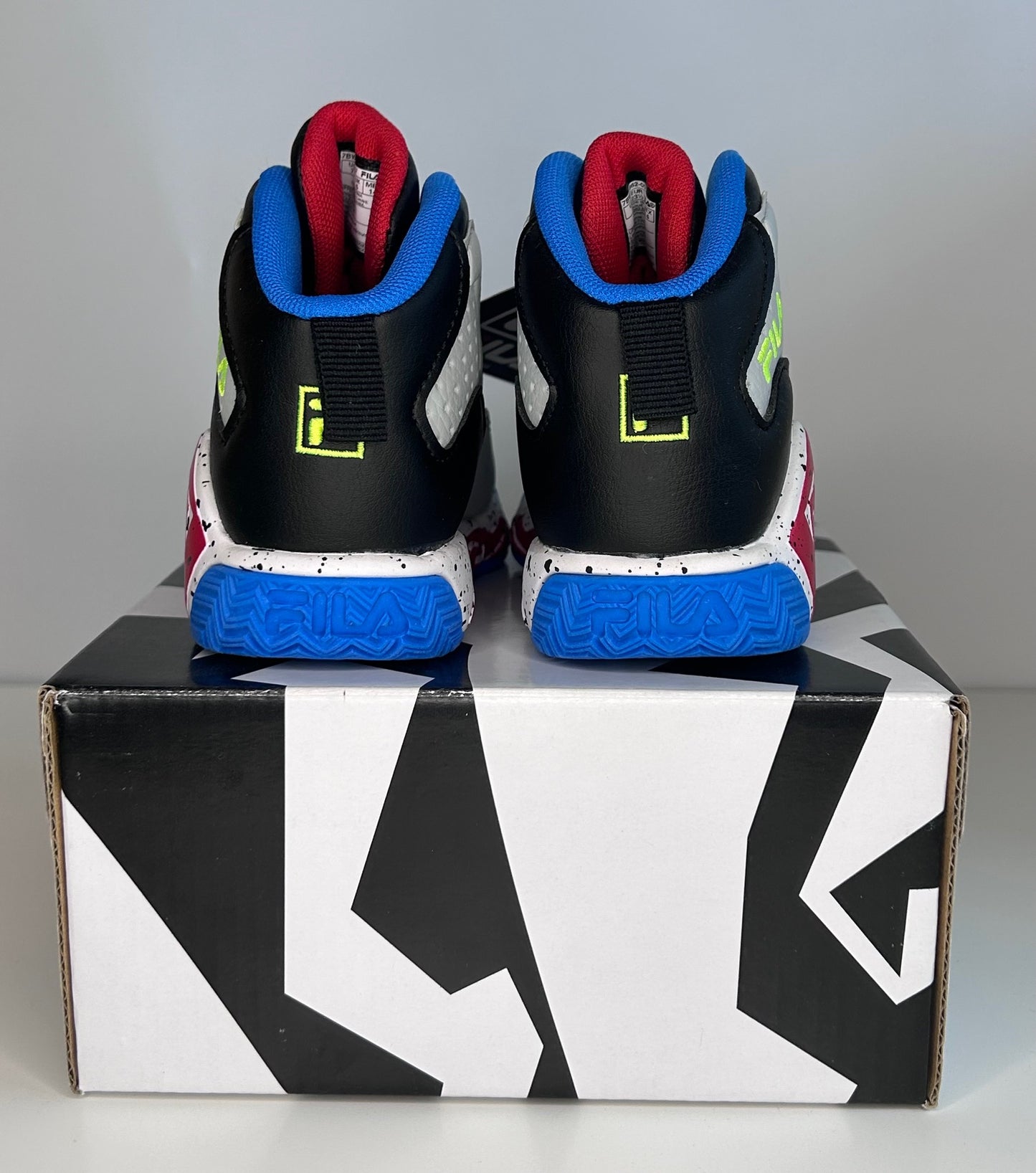 Fila Basketball Shoes Sneakers US Size 7 Infant Blue Black Gray New in Box