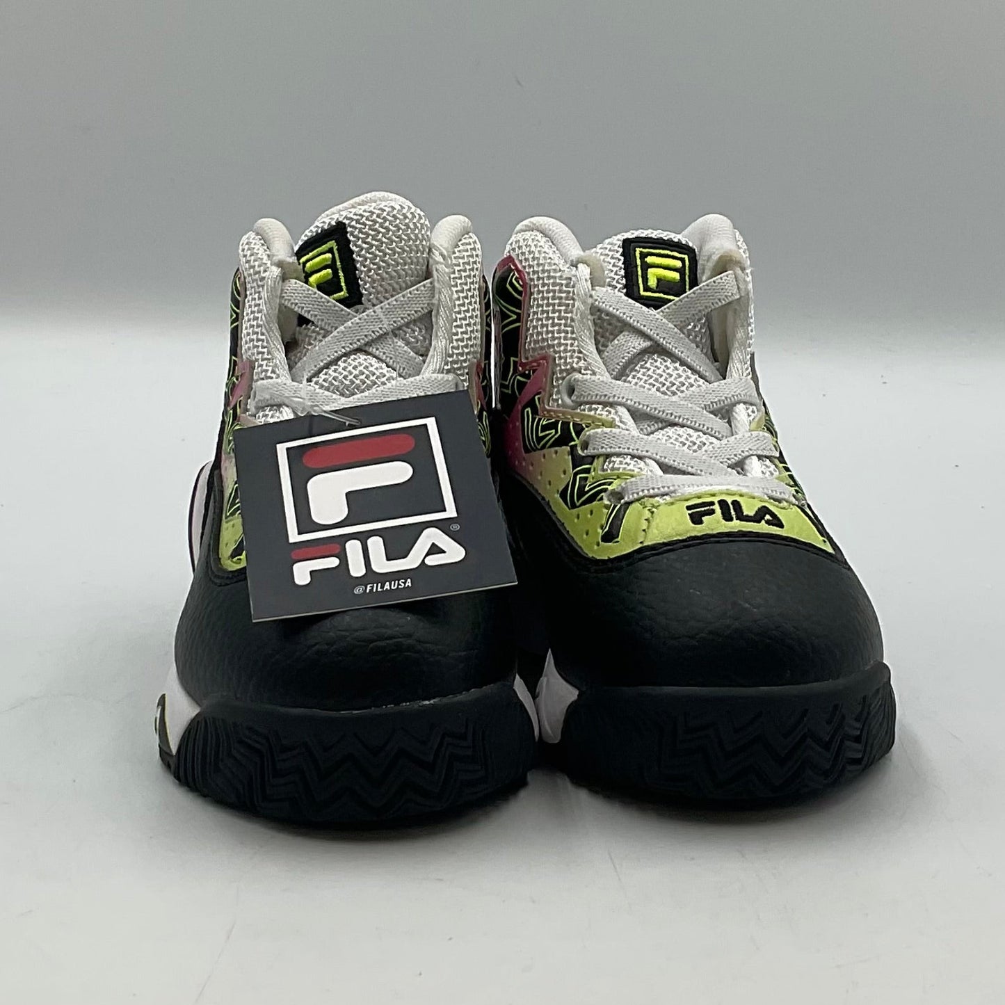 Fila MB Black Pink Yellow Girls Shoes Size 7 New with Tags