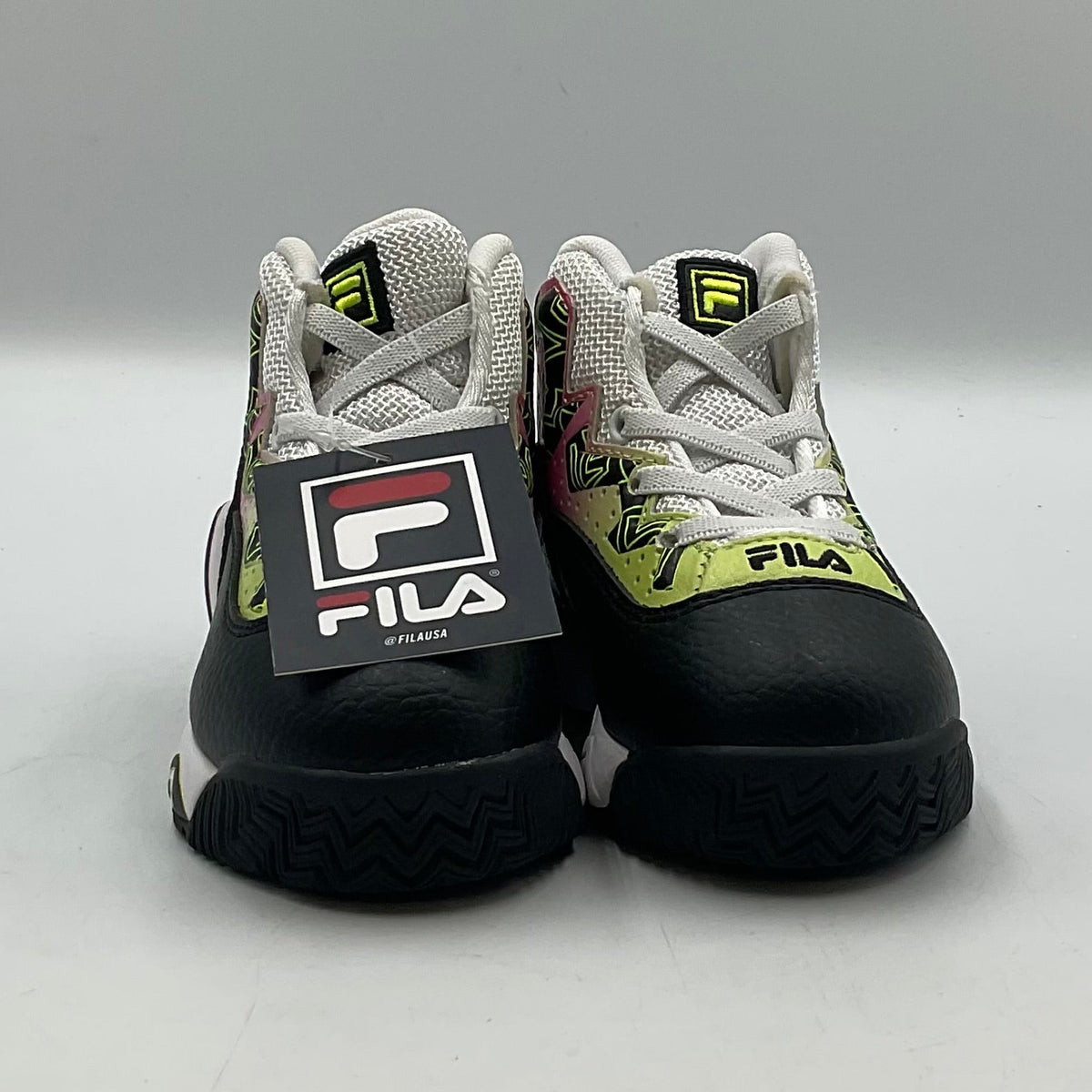 Fila MB Black Pink Yellow Girls Shoes Size 7 New with Tags