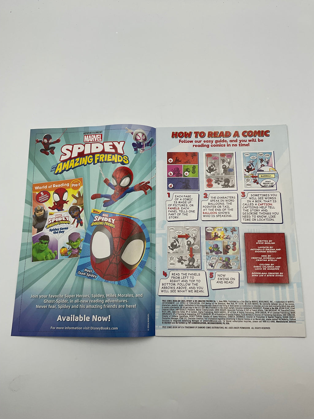 Marvel Spidey and His Amazing Friends 1 FCBD Reader Copy Comic Loose