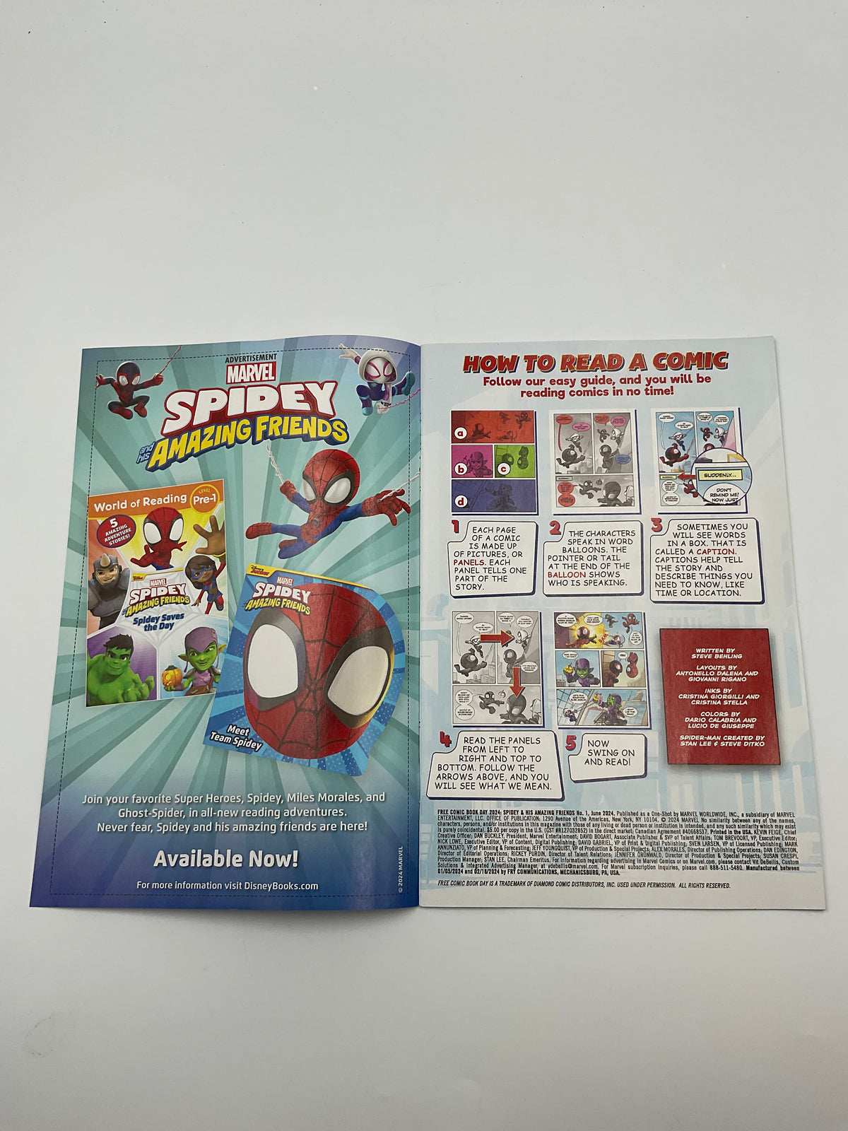 Marvel Spidey and His Amazing Friends 1 FCBD Reader Copy Comic Loose