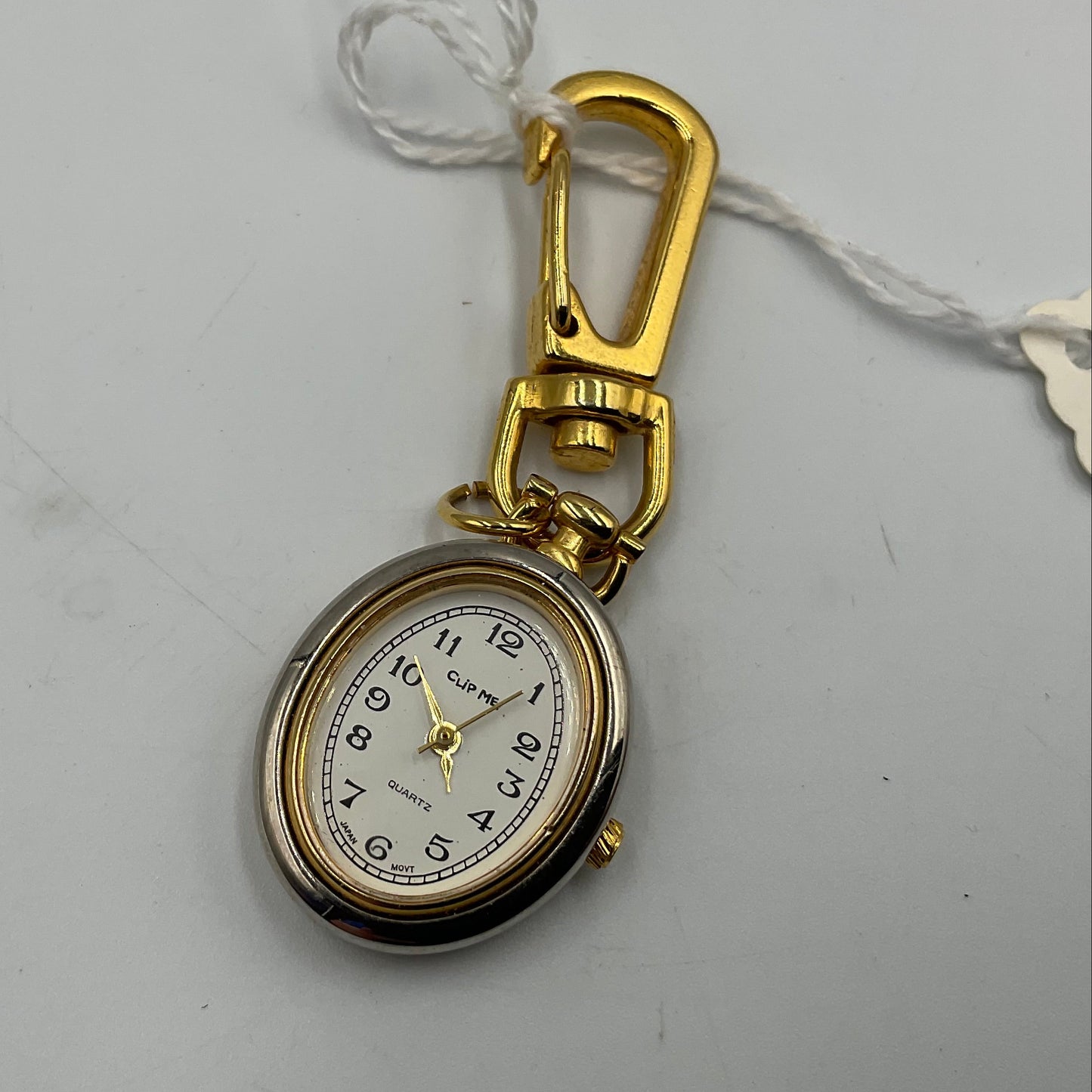 Cup Me! Two Tone Clip White Face Clip On Watch