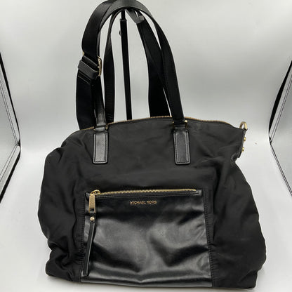 Michael Kors Black Tote Shoulder Bag Gold Hardware