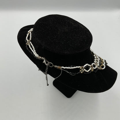 White/Gold/Black Design Chain Necklace