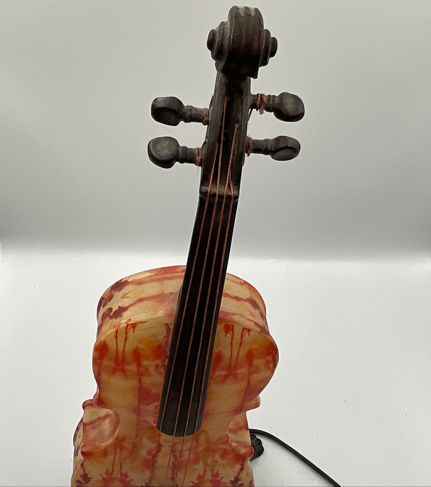Vintage Murano-style Art Glass Violin Table Lamp