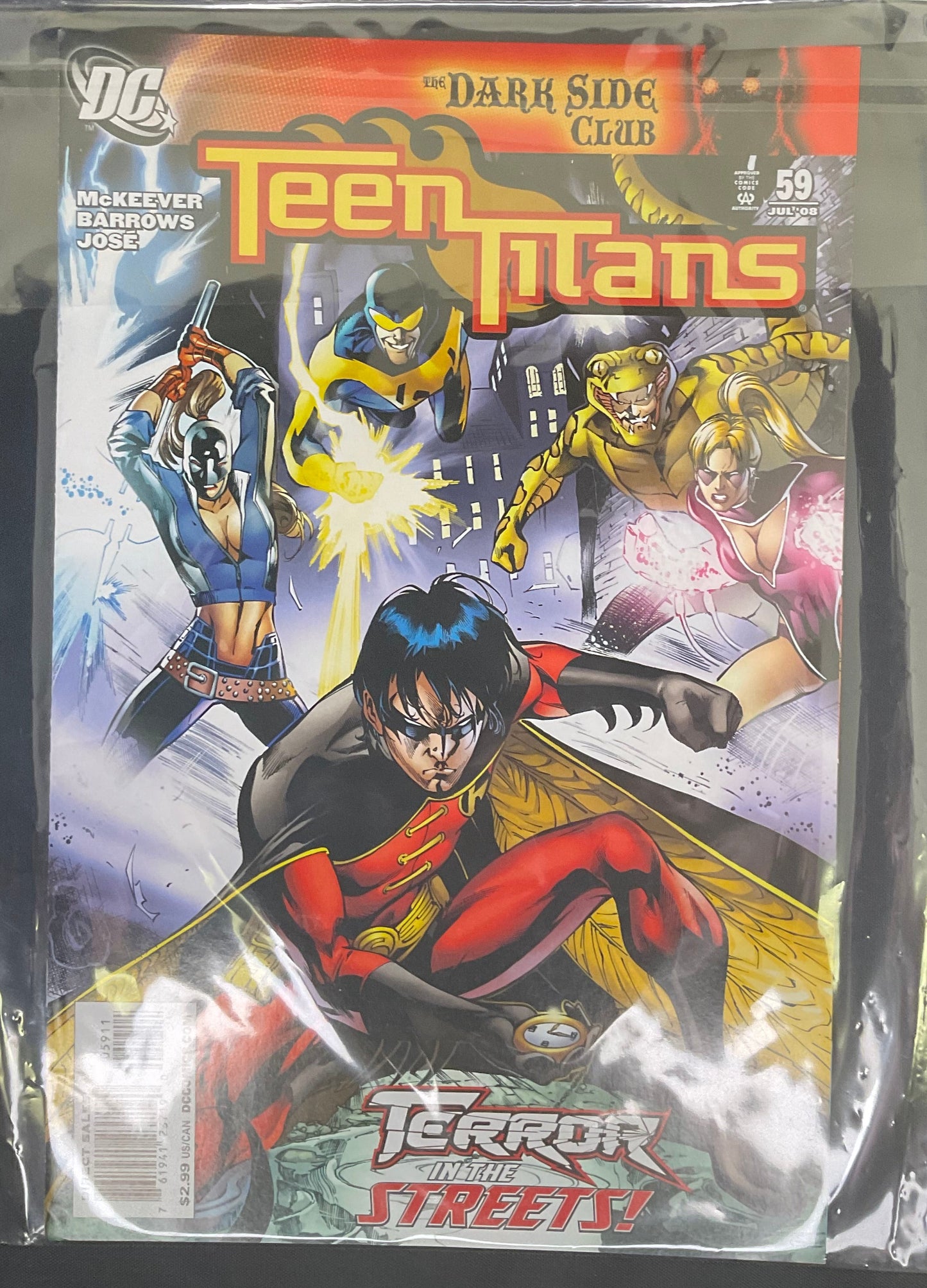 DC Teen Titans #59 Terror in the Streets! July 2008 Comic book
