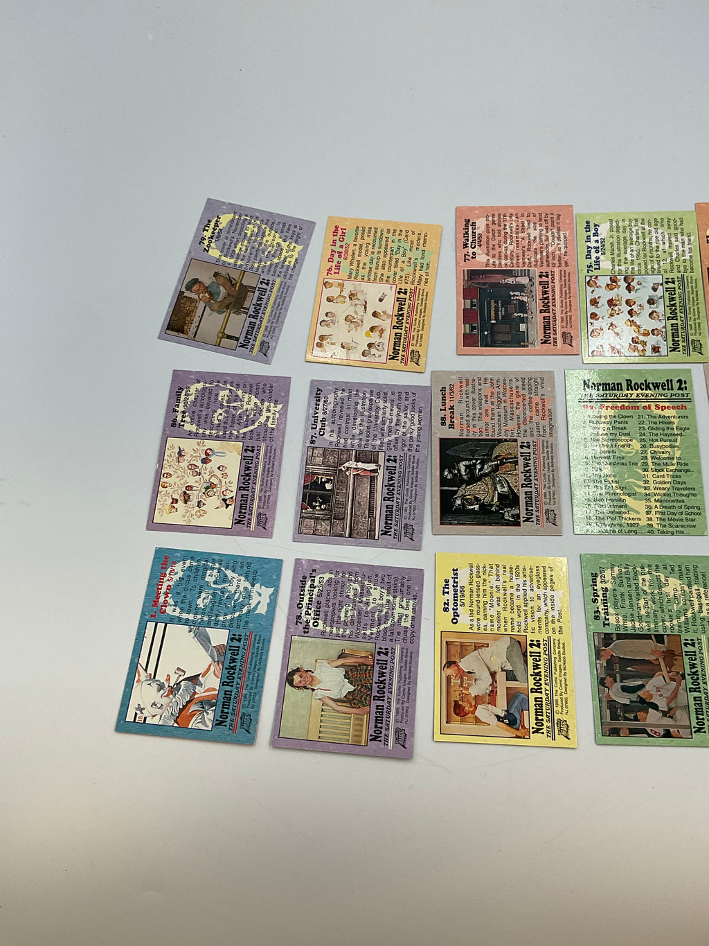 Vintage 1993 Norman Rockwell Series 2 Trading Card Lot