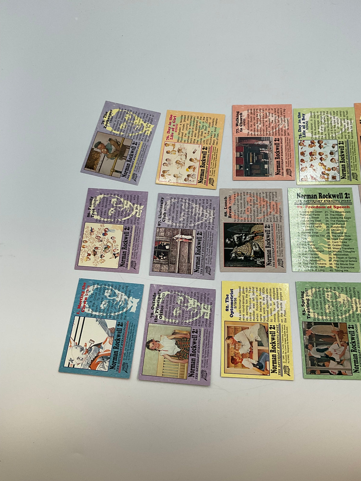 Vintage 1993 Norman Rockwell Series 2 Trading Card Lot
