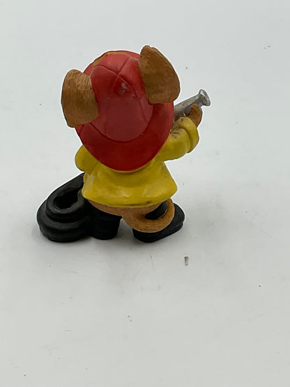 Vntage Firefighter Mouse Figurine  4 Inches Tall