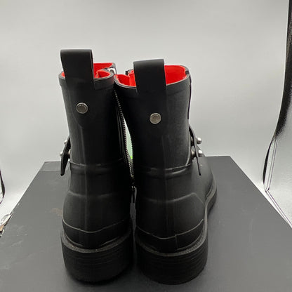 Rag and Bone Black Moto Rain Boots Size 6 In-Box