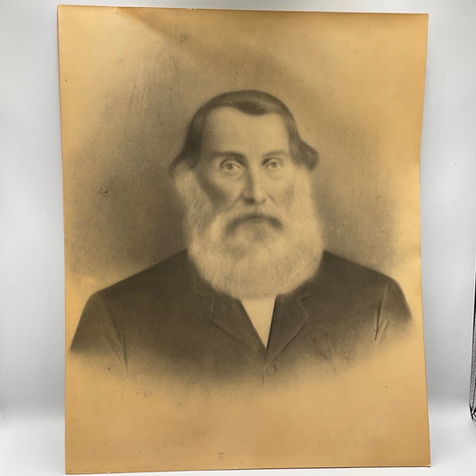 Set of Two (2) Antique Sepia Toned Portrait Photographs