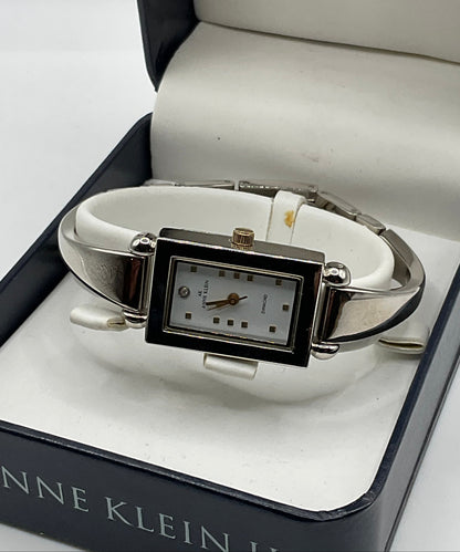 Anne Klein II Silvertone Watch Excellent Condition New Battery in Original Box