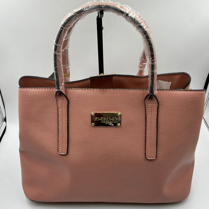 Bebe Sakura Women's Rose Gold Pink Satchel Handbag Purse Tote NWT