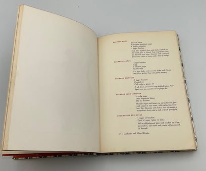 Ted Saucier's Bottoms Up Vintage 1962 Cocktail Recipe Book Hardcover