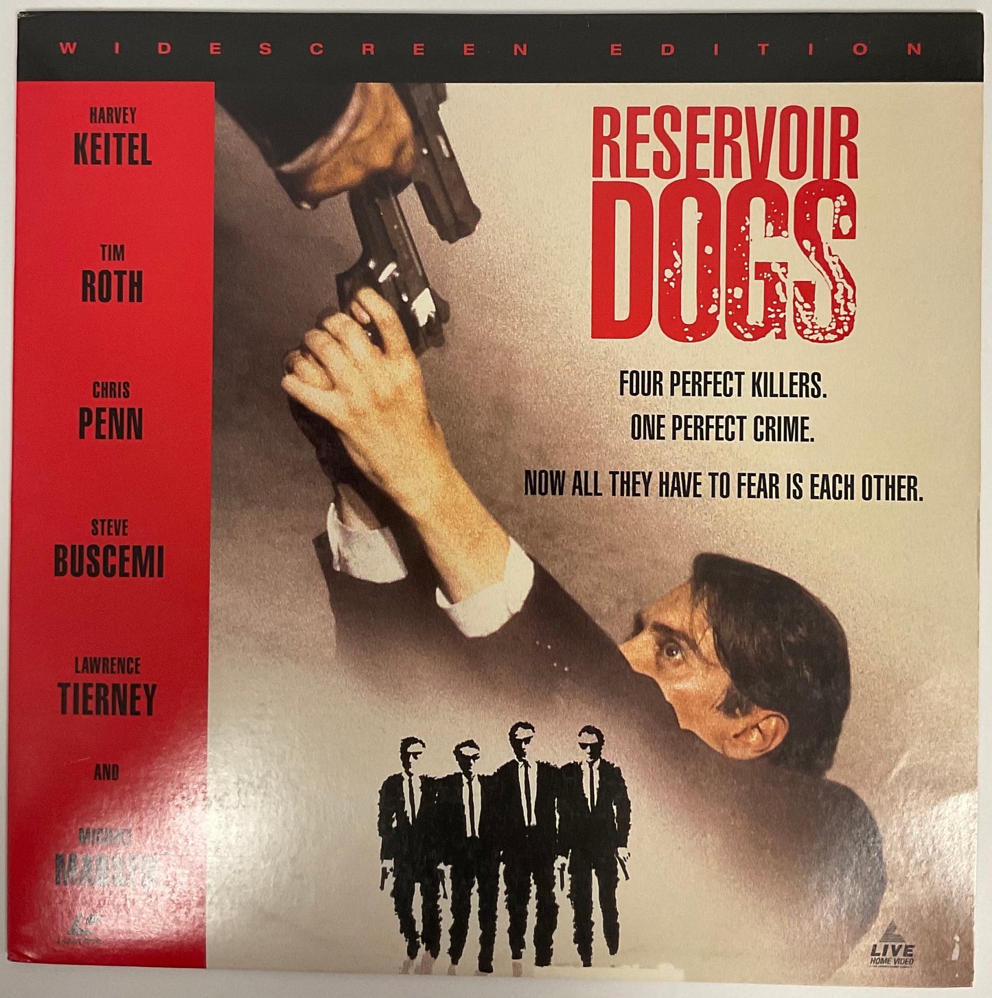 Reservoir Dogs 1991 Mirimax Films Laser Disc Movie