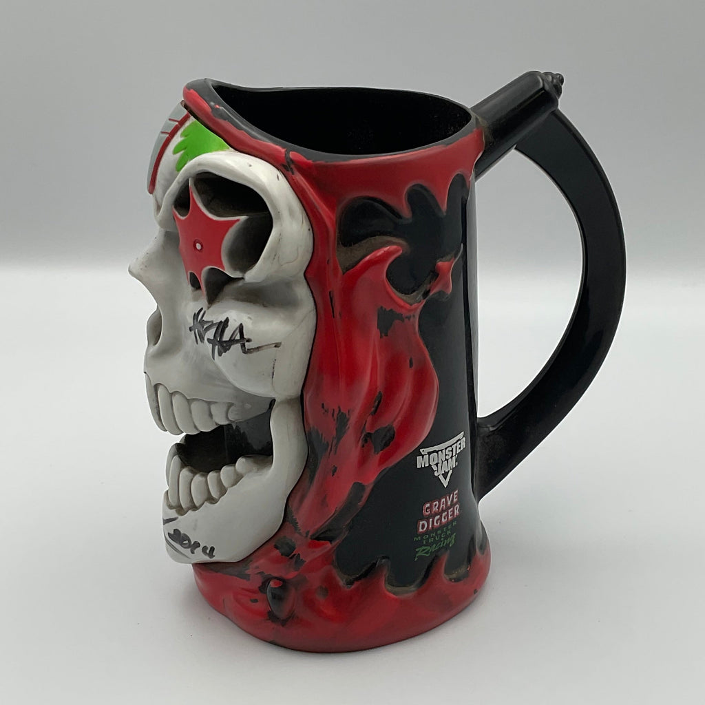 Grave Digger Dennis and Adam Anderson Autographed Monster Jam Collectors Cup