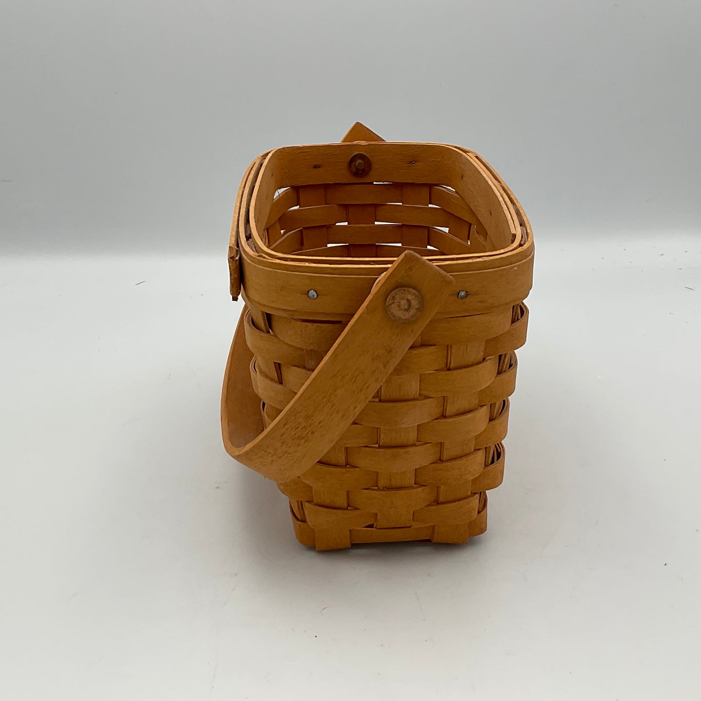 Longaberger Small Rectangle Wooden Basket