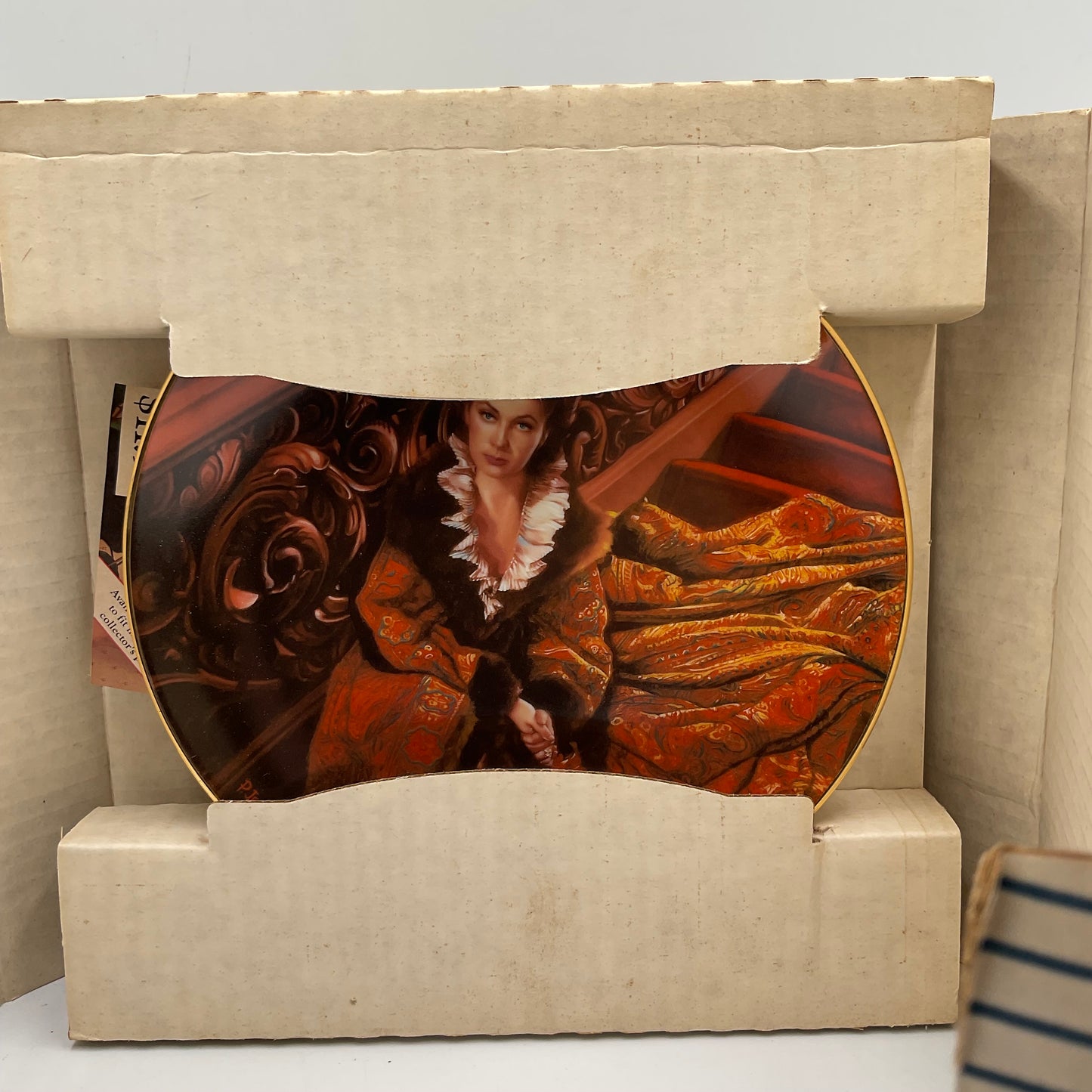 W.L. George Bradford Exchange Limited Edition Waiting for Rhett 1991 with Box and COA