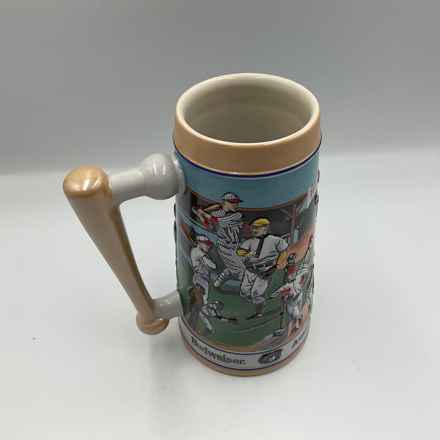 1990 Budweiser Sports Series Baseball Stein with Box Ceramarte Brazil