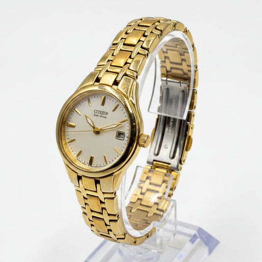 Citizen Eco Drive Goldtone Stainless Steel Analog Quartz Watch