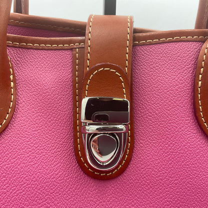 Hot Pink Dooney & Bourke Leather Satchel Shoulder Bag Handbag Purse