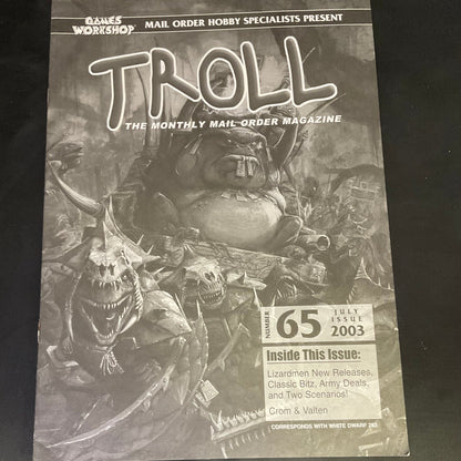 Games Workshop Troll The Monthly Mail Order Magazine