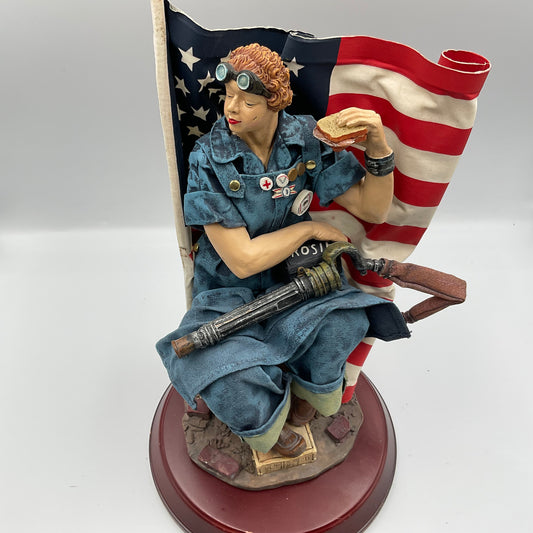 Vintage Rosie  The Riveter Figurine Norman Rockwell’s Saturday Evening Post