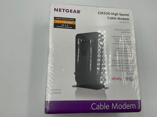 NetGear CM500 High Speed Cable Modem DOCSIS 3.0 680Mbps New Sealed
