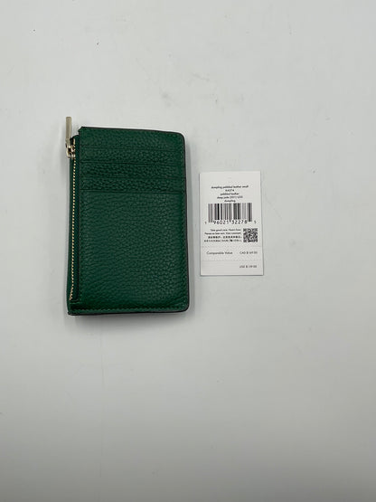Kate Spade New York Forest Green Pebble Design Leather Wallet
