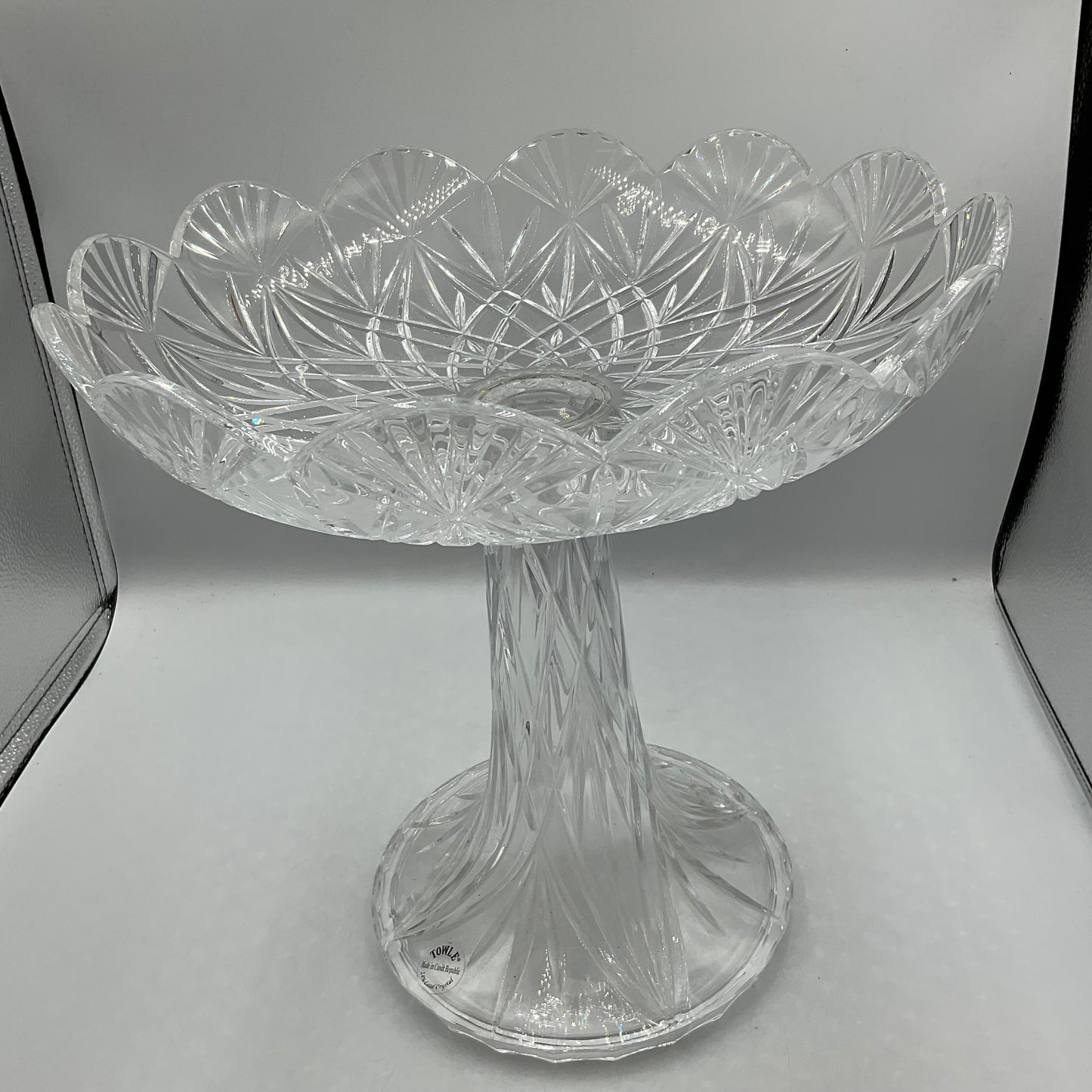 Vintage Towle Lead Crystal Centerpiece Bowl