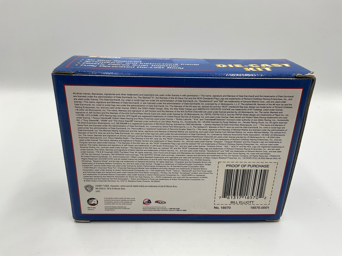 NASCAR Winner’s Circle Die-Cast Kit #9 Kasey Kahne Replicia