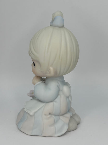 Precious Moments Vintage 1992 Sowing the Seeds of Love Hand Painted Porcelain Collectible Figurine Original Box Mint