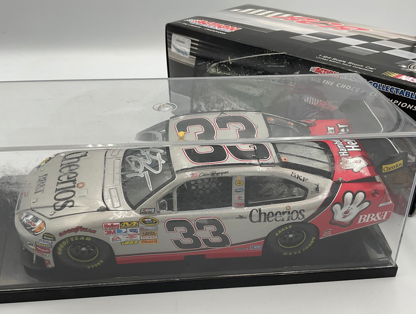 Clint Bowyer Autographed 1:24 Scale Die-Cast Model Car NASCAR #33