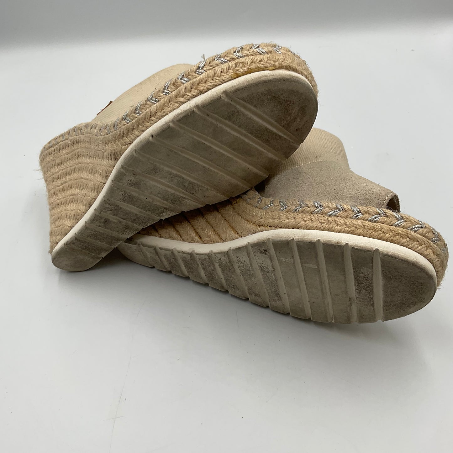 Toms Monica Mule Sandals Beige Size 7.5