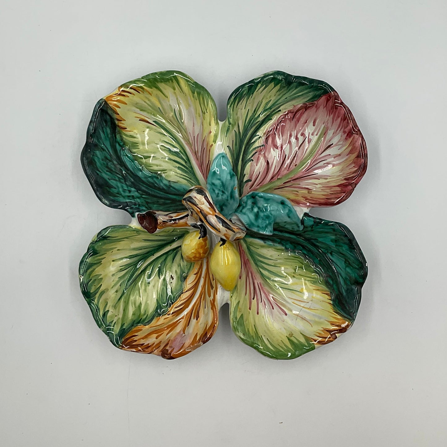 Majolica-Style Serving Dish