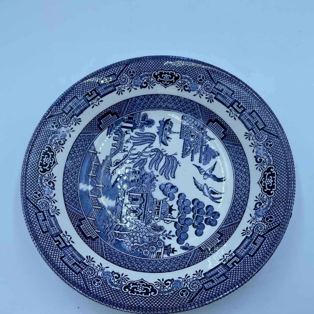 Vintage Churchill Blue Willow Soup Bowl