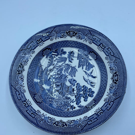 Vintage Churchill Blue Willow Soup Bowl