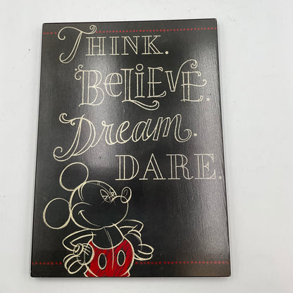 Hallmark Disney Mickey Mouse Dream Believe  Chalkboard Style Sign Plaque