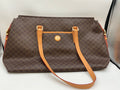 Rioni Moda Italia Tote Traveler Bag Espresso Brown Monogram STN-20033