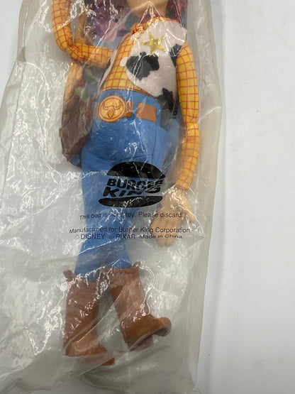 Burger King Vintage 1995 Toy Story Sheriff Woody Plush Doll Unopened
