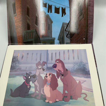 Disney’s Lady And The Tramp Lithograph Set 4 Individual Prints